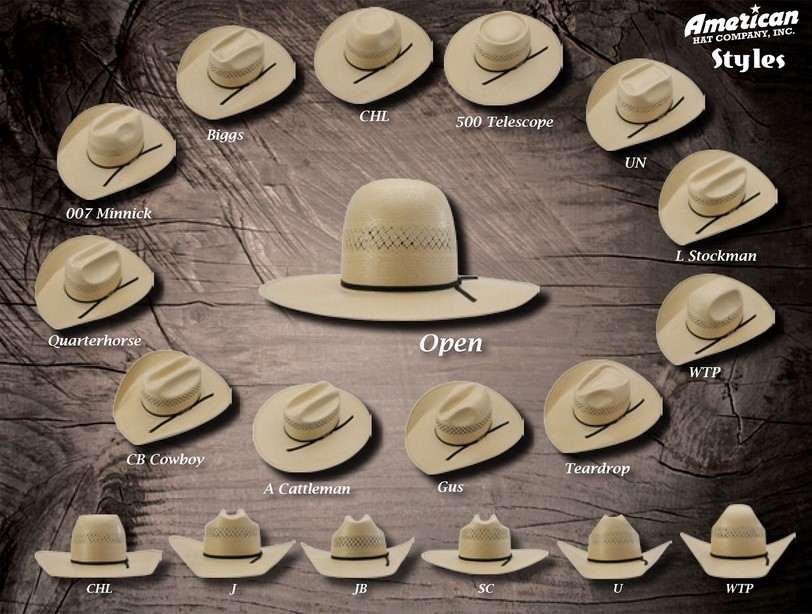 American Hat Company 10X Pecan Felt Long Oval Cowboy Hat