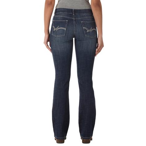 Wrangler Womens Bootcut Midrise Medium Wash Jeans