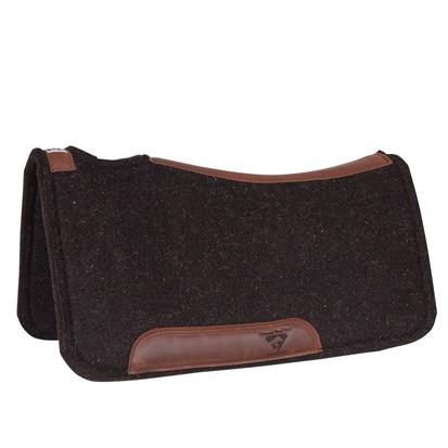 AceRugs Anti Slip Ranch Work Western Roping Black Wool Felt Therapeutic Horse Saddle Pads Size 32X32 
