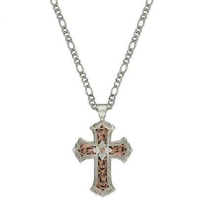 Montana Silversmith Rose Gold Filigree Cross Necklace