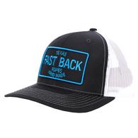 Fast Back Steel & White Square Blue Patch Mesh Back Cap