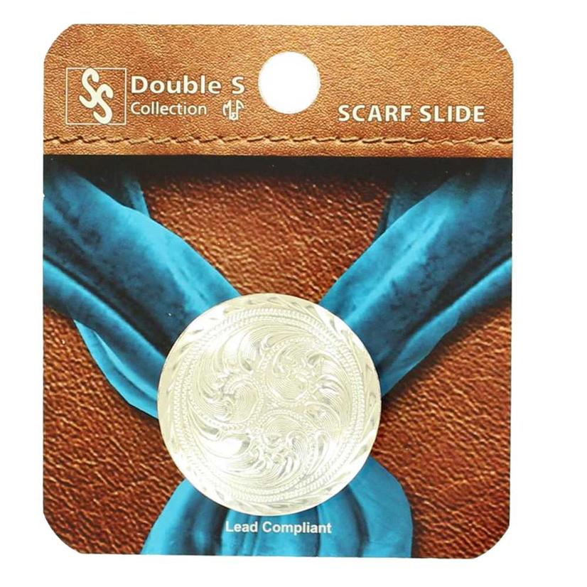  Silver Concho Scarf Slide
