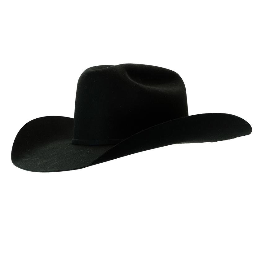 100X Pure Black Western Cowboy Hat