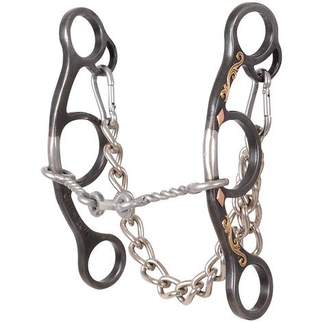 Classic Equine Small Twisted Wire Snaffle Dogbone Short
