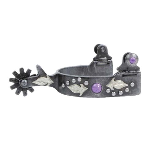 Professional Choice Feather Spur Purple Stone Youth Spur
