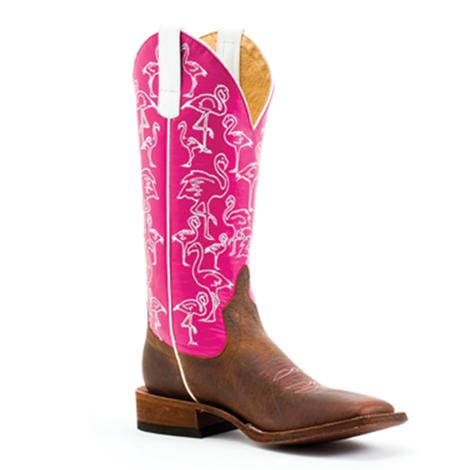women pink cowboy boots