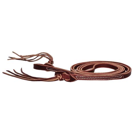 ROPING ONE PIECE REIN HARNES LEATHER 5/8" X 7'6  WATER LOOP ENDS NEW HORSE TACK 