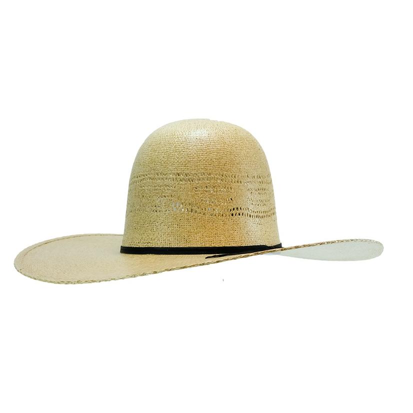  Rodeo King Burlap Bangora 4.5 Inch Open Crown Straw Hat