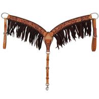 Rafter T Ranch Breast Collar Floral Tooled w/Fringe