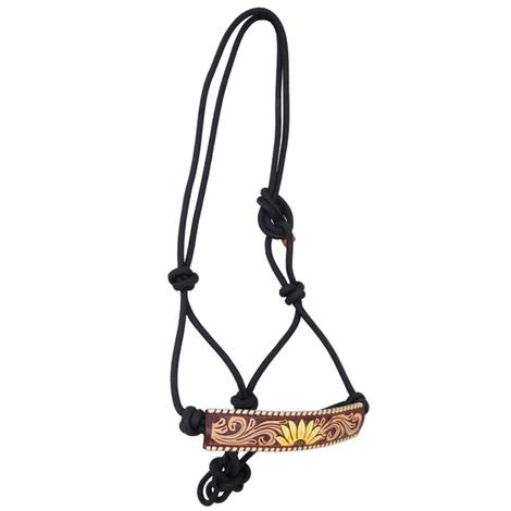 Rafter T Ranch Rope Halter Painted Sunflower