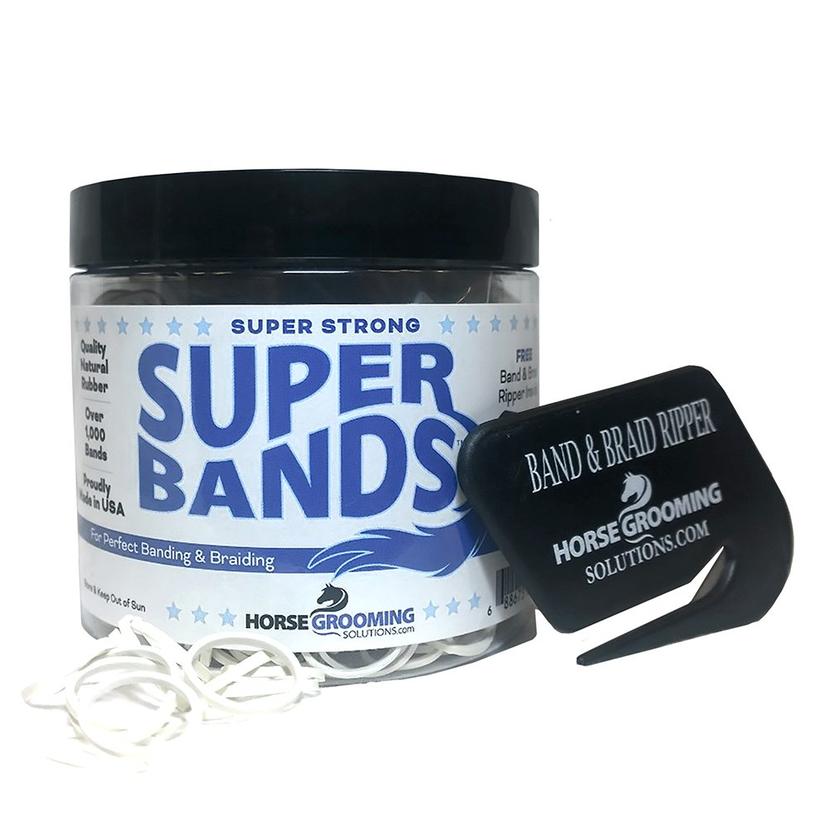 Super Bands Mane Bands with Cutter - Asst Colors WHITE