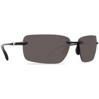COSTA Gulf Shore Shiny Black Grey 580P Sunglasses