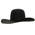 Rodeo King 5X Bullrider 4.25 Brim Open Crown Felt Hat - Black Charcoal Pecan BLACK