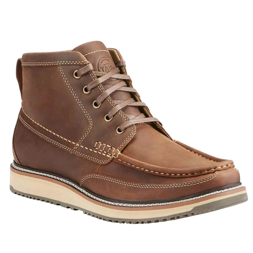  Ariat Mens Lookout Foothill Brown Lace Up Shoes