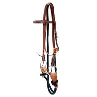 STT Yacht Rope Training Bridle with Copper Mouth Partial Twisted Ring Snaffle