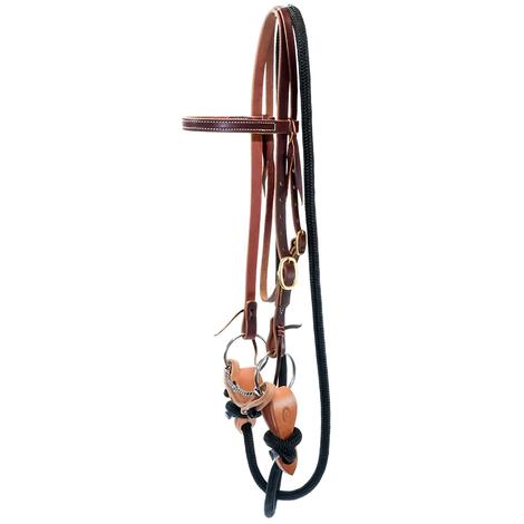 STT Yacht Rope Training Bridle Set with Full Twisted Wire Snaffle