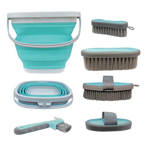 Tail Tamer Grooming Kit w/Collapsible Bucket - Mint