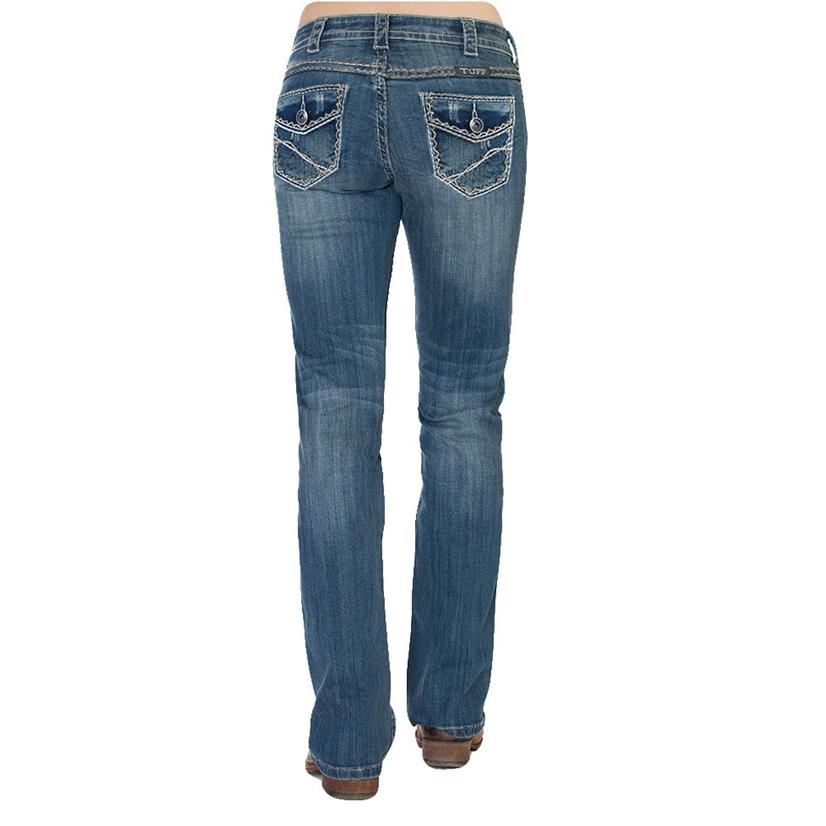 Cowgirl Tuff Womens Hustle Jeans With Faux Pocket