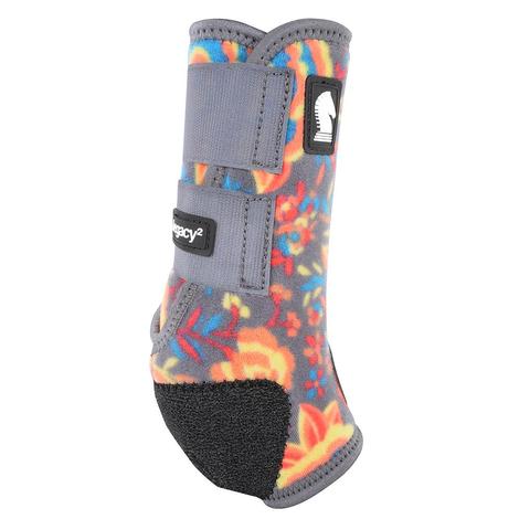 Classic Equine Legacy2 Hind Protective Sport Boots - Wildflower Print