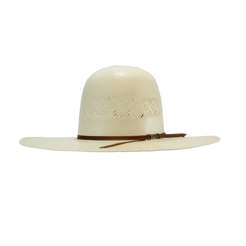  American Hat Company 4.25inch Brim Open Crown With Drilex Band Natural Straw Hat
