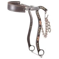 Classic Equine Hackamore with 9inch Cheek and Solid Leather Noseband