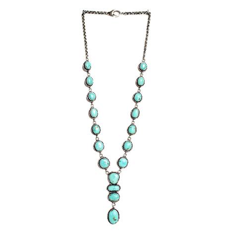 The Ruidoso Turquoise Lariat Necklace