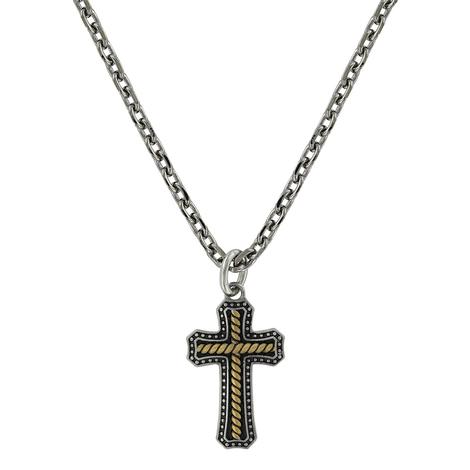 Montana Silversmith Two Toned Stainless Steel Cross 22