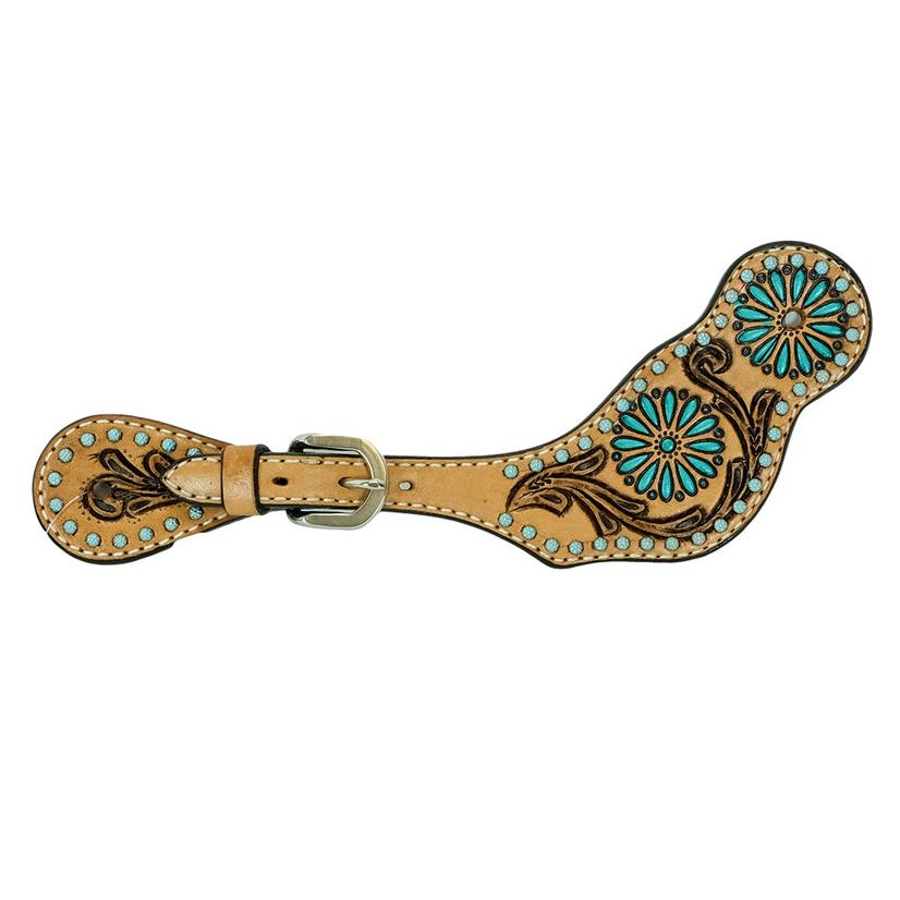  Rafter T Ranch Zuni Turquoise Spur Strap