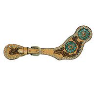 Rafter T Ranch Zuni Turquoise Spur Strap