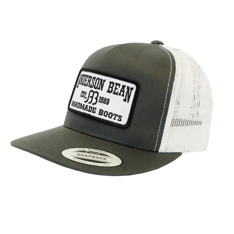 Anderson Bean Handmade Patch Charcoal White Meshback Cap