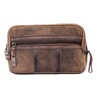 STS Ranchwear The Foreman Shaving Kit Brown Leather