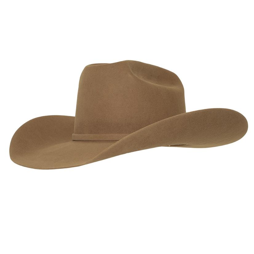 NRS American Hat Company Mens 500X Pecan 4 1/4 Brim Open Crown Felt Cowboy Hat 