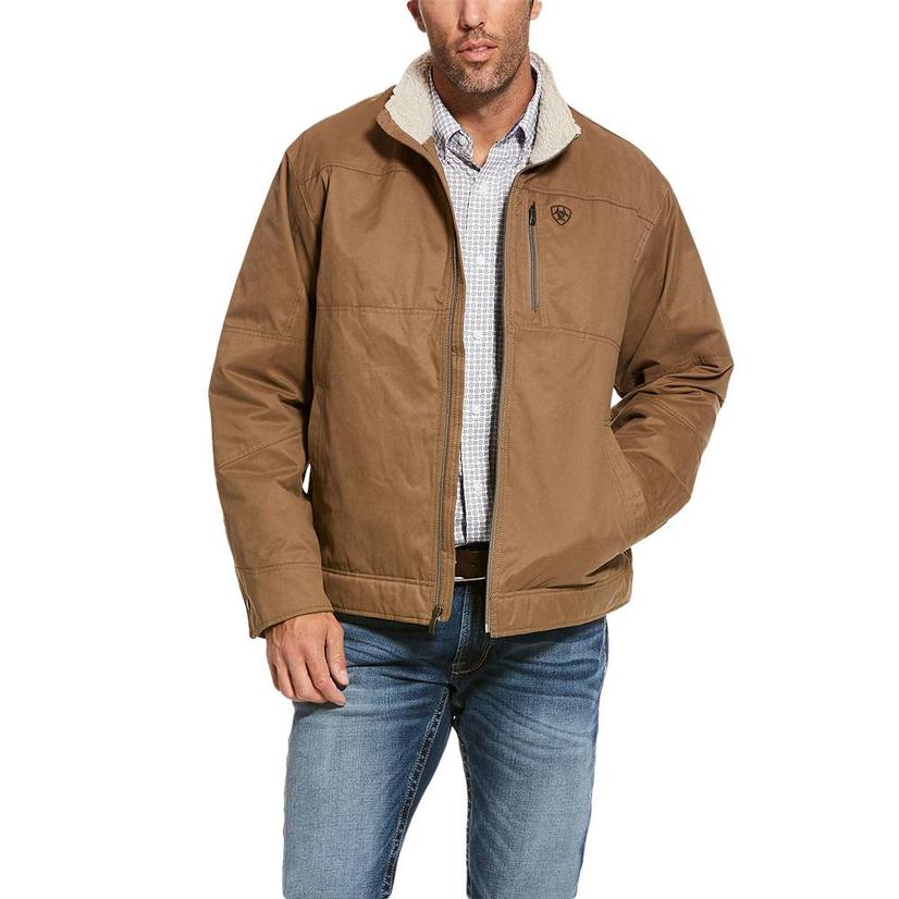  Ariat Grizzly Cub Canvas Sherpa Lined Conceal Carry Mens Jacket
