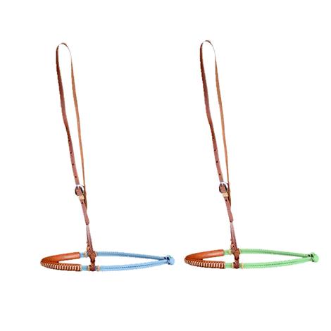Top Hand Ropes Double Rope Noseband - Blue or Green