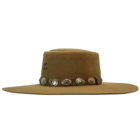 Charlie 1 Horse High Desert Pecan Felt Hat with Concho Band