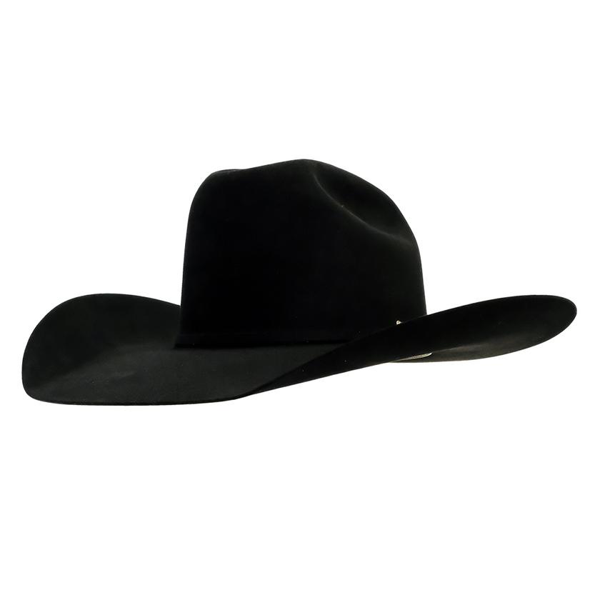  Stt Pure Beaver Black Felt Hat 4.25in Brim