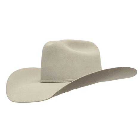 Rodeo King Low Rodeo 7x Silver Belly Felt Cowboy Hat 