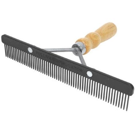 Stimulator Comb With Wooden Handle