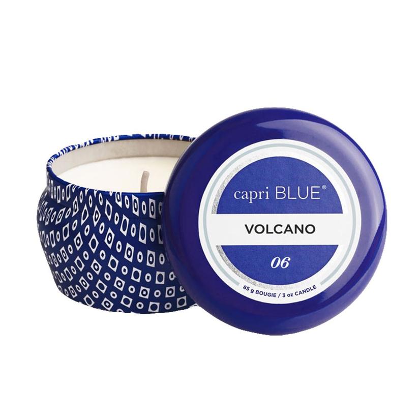  Capri Blue Volcano Signature Blue Mini Tin Candle 3oz