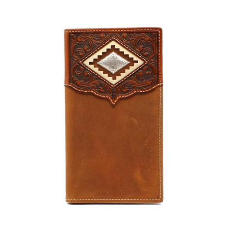 Ariat Brown Diamond Concho Rodeo Wallet