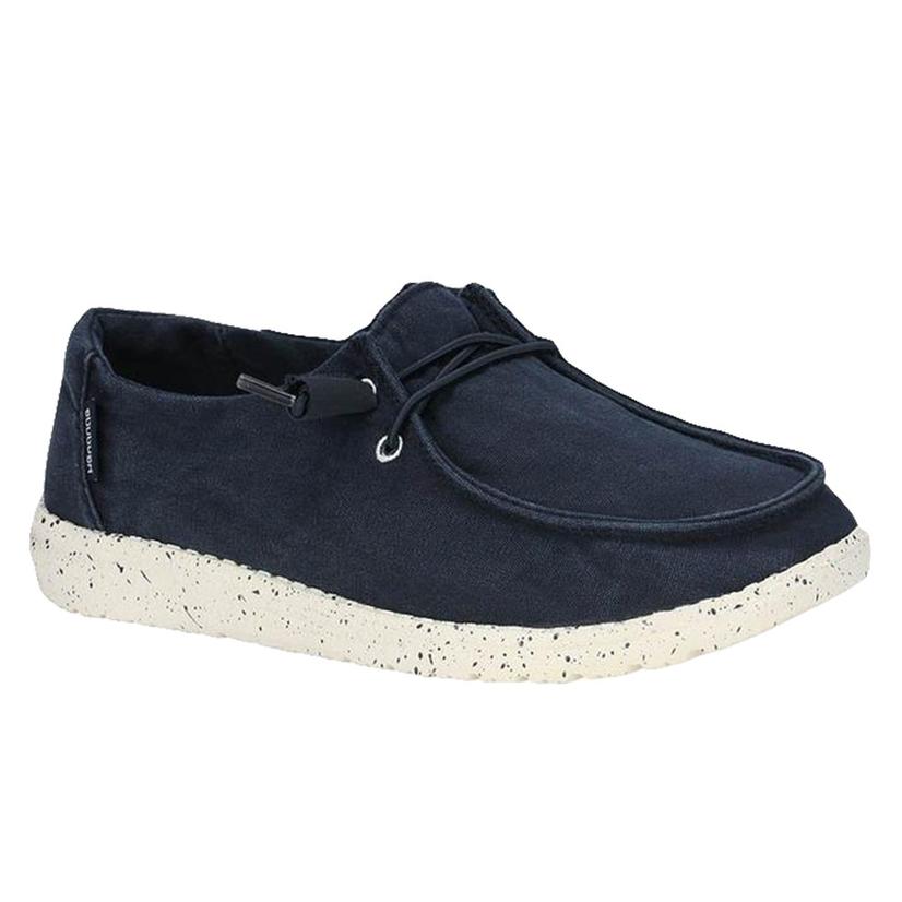 Hey Dude Wendy Navy Lace Up Women's Shoes