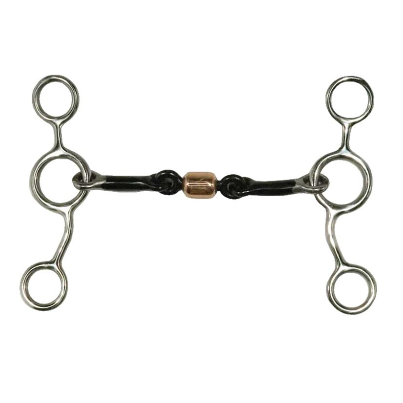 Twisted Wire Dog Bone Jr Cow Horse Bit 5" Gag Stainless Steel Western 