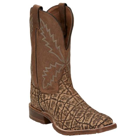 Tony Lama Bowie Taupe Elephant TLX Performance Men's Boots