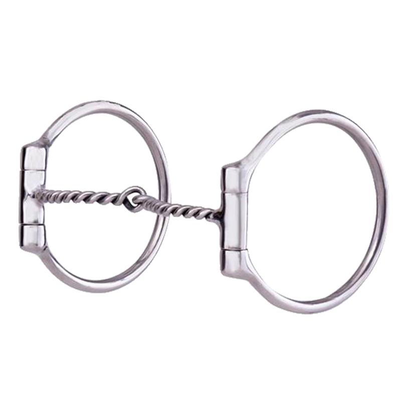  Metalab Stainless Steel Twisted Wire Snaffle Dee Ring Bit