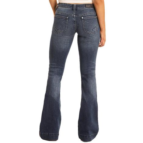 Rock and Roll Cowgirl Medium Wash Trouser