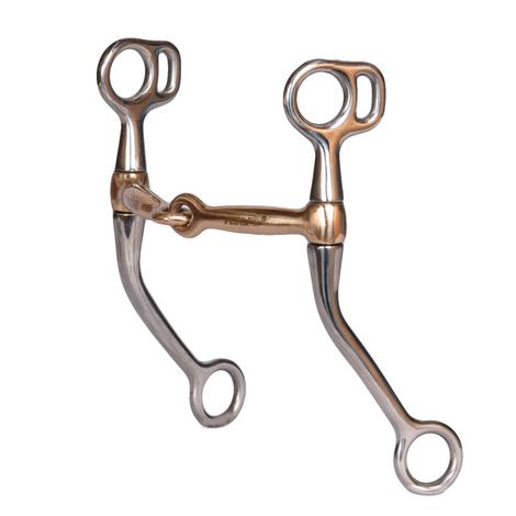 Stainless Steel Training Snaffle w/Copper Mouth