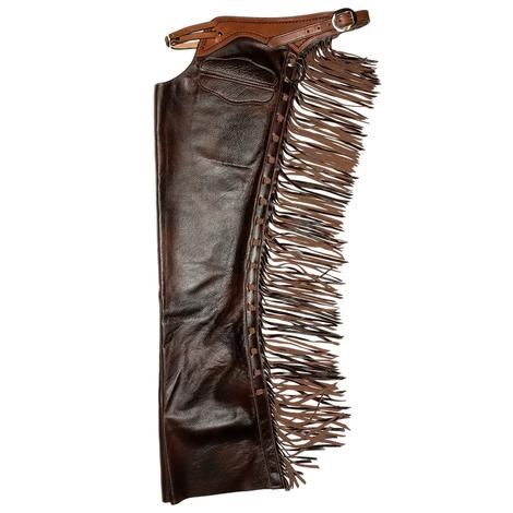STT Exclusive Shell Border Buckle Front Versatility Slickout Chaps with Pocket