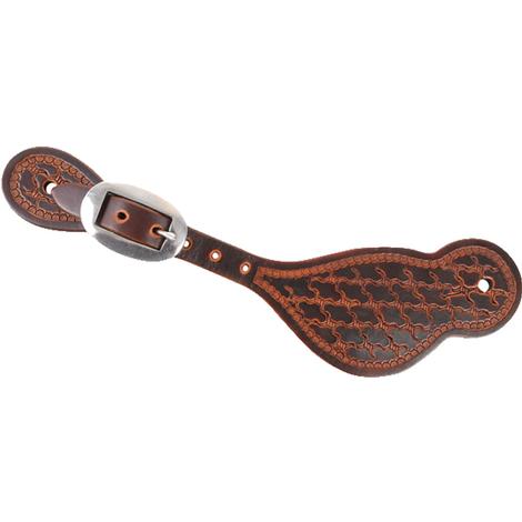 Martin Saddlery Twisted Wire Stamped Antiqued Spur Strap