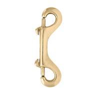 Brass Plated Double End Snap 4 1/2