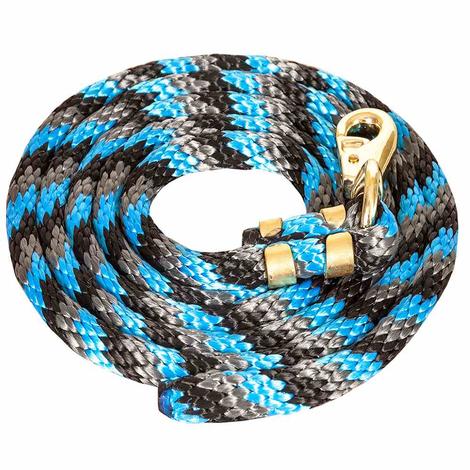 Poly Lead Rope Brass Bull Snap 9'